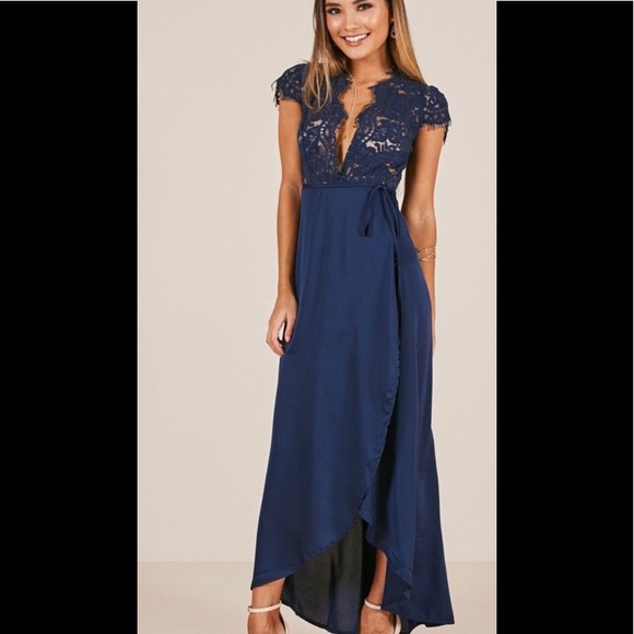 Showpo. Dresses & Skirts - 🆕Kiss Of True Love Maxi Dress In Midnight Blue